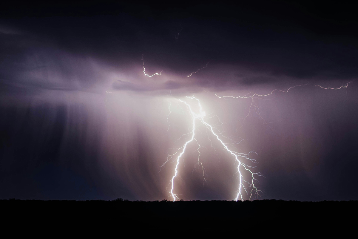 Lightning strikes
