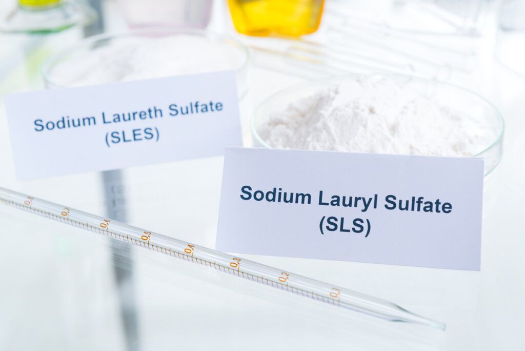 Powdered form of SLES and SLS