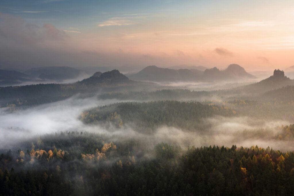 Foggy valley