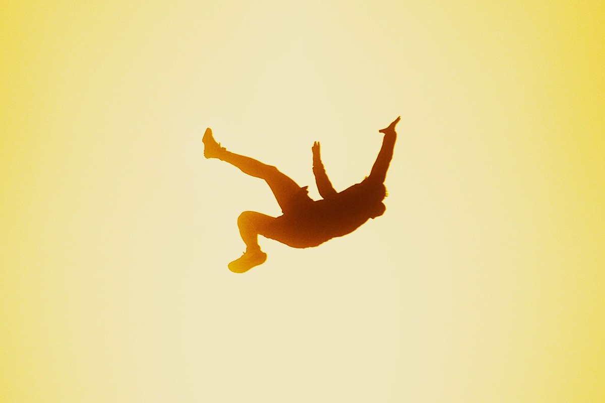 Person falling
