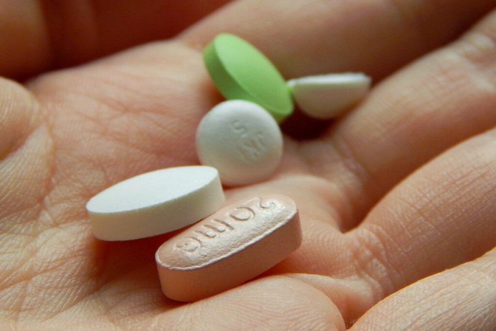 Handful of pills