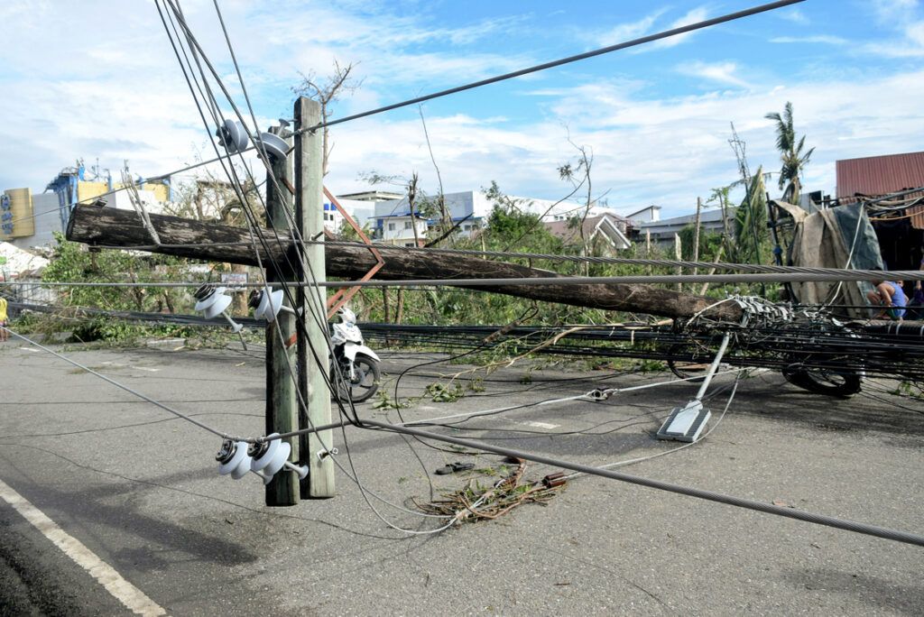 Downed power line
